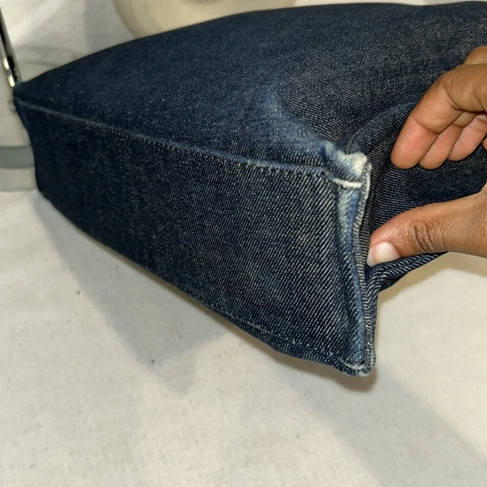 BURBERRY Denim Exterior Tote Bag